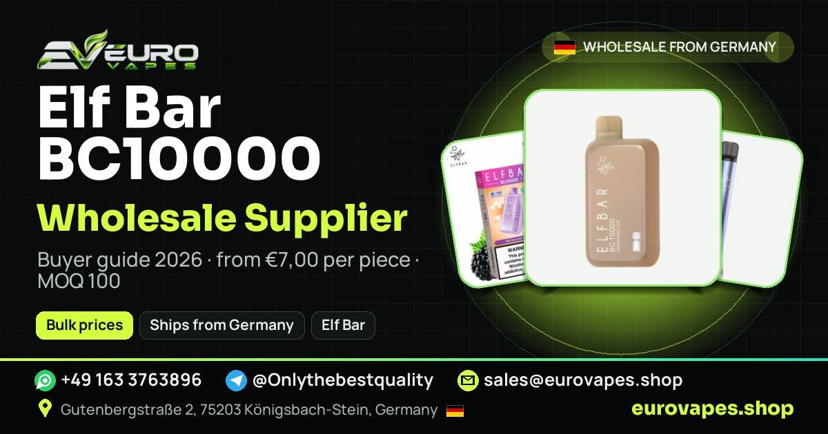 Elf Bar BC10000 wholesale supplier – Elf Bar BC10000 bulk prices, MOQ and delivery from Germany