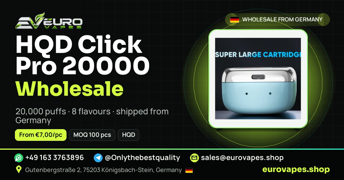 This device wholesale price and MOQ – Euro Vapes Germany