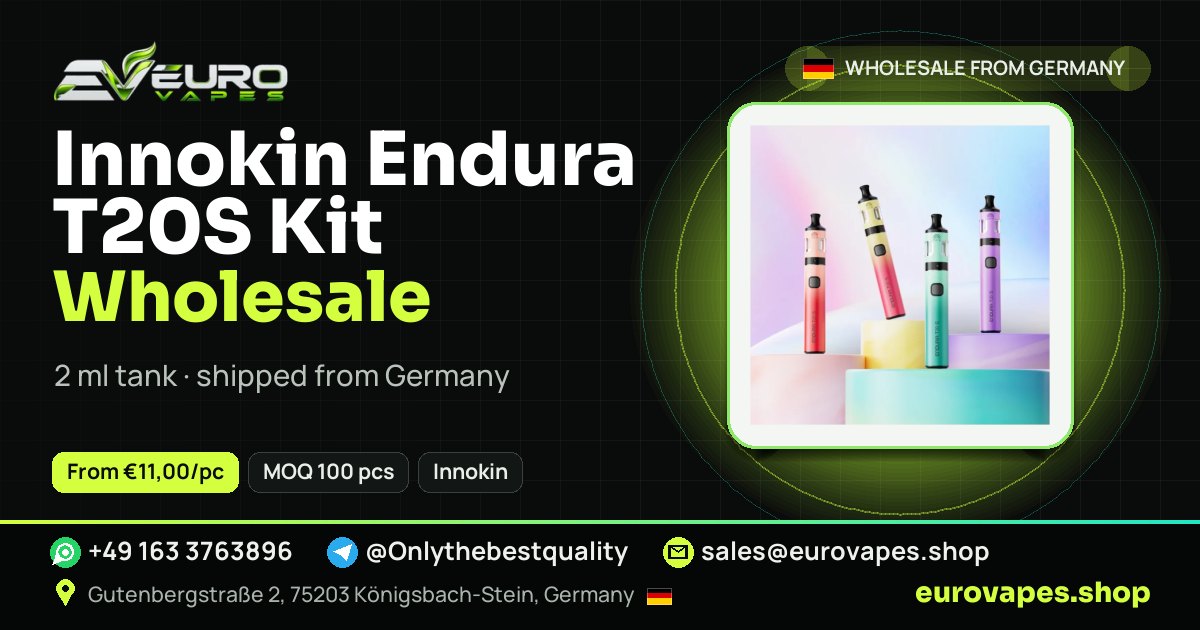 Innokin Endura T20S Kit wholesale price and MOQ – Euro Vapes Germany