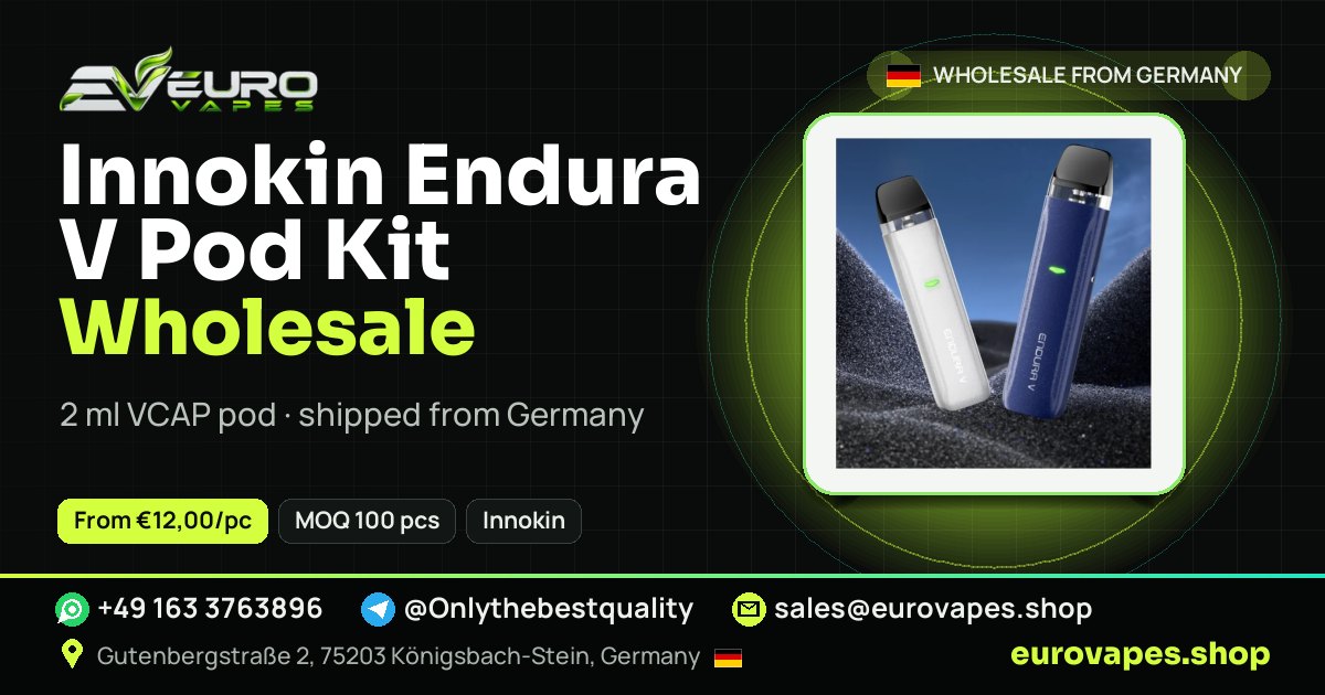 Innokin Endura V Pod Kit wholesale price and MOQ – Euro Vapes Germany