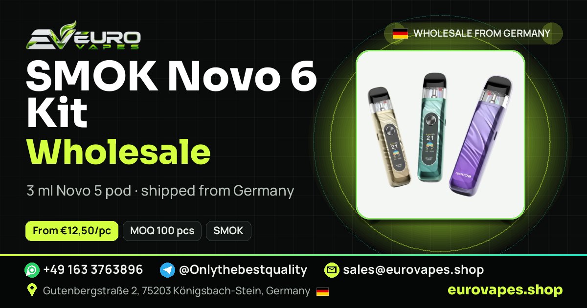 This device wholesale price and MOQ – Euro Vapes Germany