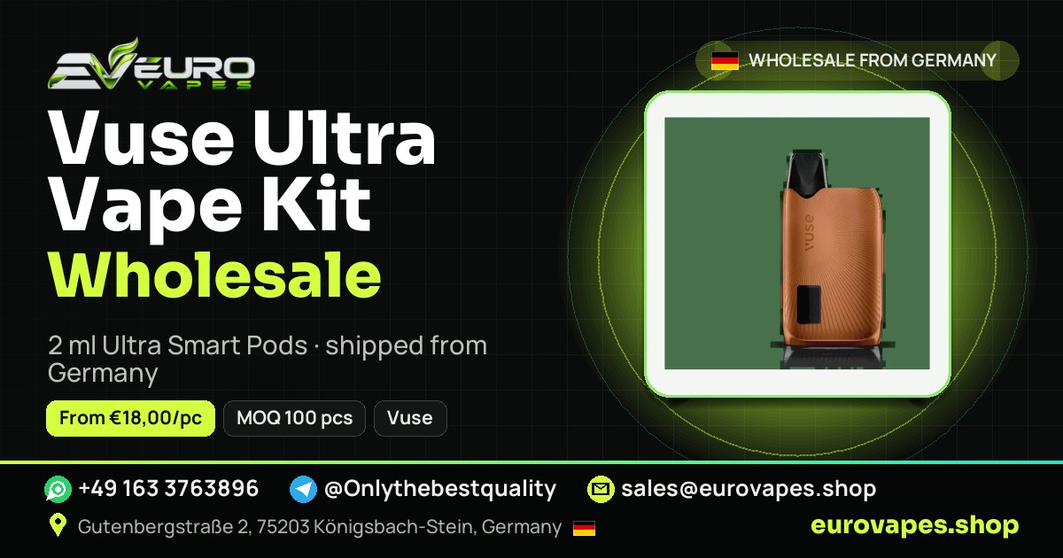 Vuse Ultra Vape Kit wholesale price and MOQ – Euro Vapes Germany