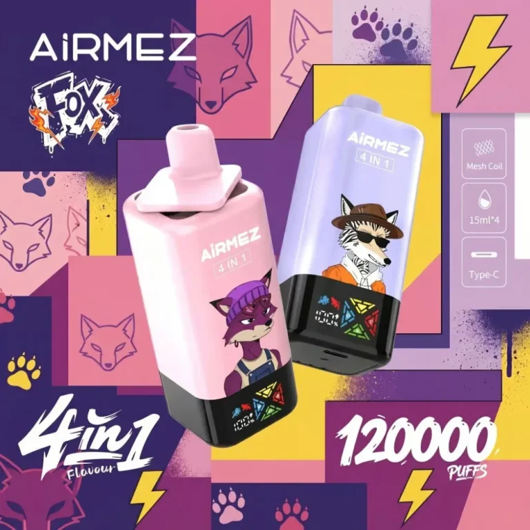 Airmez Fox 120K 4-in-1 wholesale – buy in bulk from Euro Vapes Germany