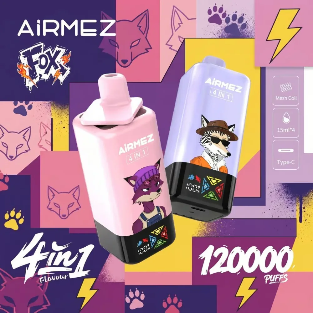 Airmez Fox 120K 4-in-1 wholesale – buy in bulk from Euro Vapes Germany