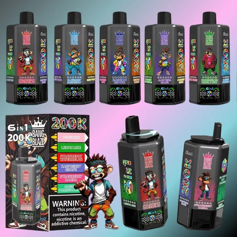 Bang Blaze 200K 6-in-1 wholesale – buy in bulk from Euro Vapes Germany