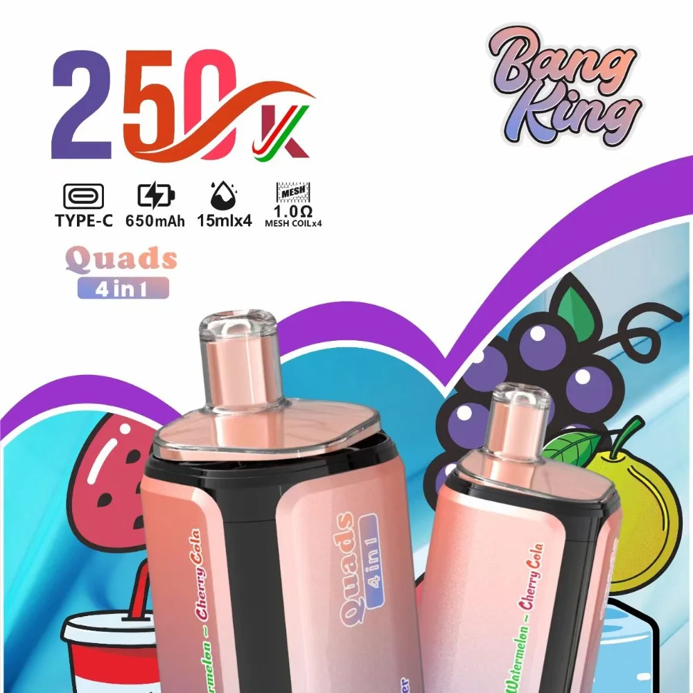 Bang King 250K 4-in-1 wholesale – buy in bulk from Euro Vapes Germany