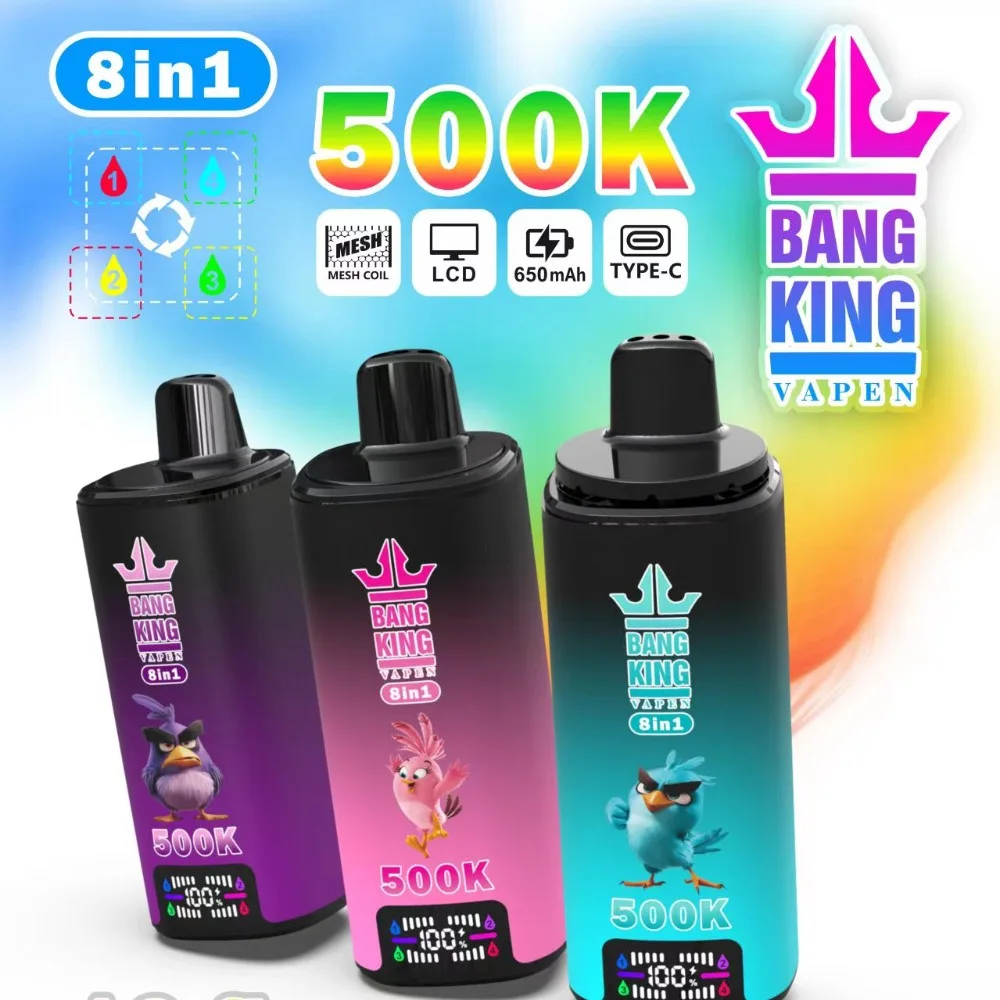 Bang King 500K 8-in-1 wholesale – buy in bulk from Euro Vapes Germany