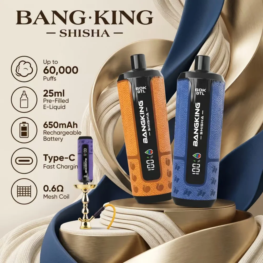 Bang King DTL Shisha 60K wholesale – buy in bulk from Euro Vapes Germany