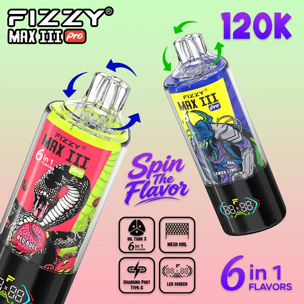 Fizzy Max Pro 120K 6-in-1 wholesale – buy in bulk from Euro Vapes Germany