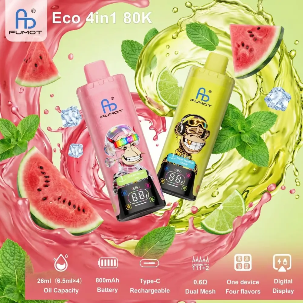 Fumot Eco 80K 4-in-1 wholesale – buy in bulk from Euro Vapes Germany