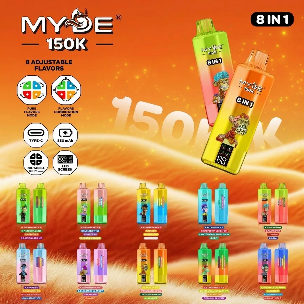 MYDE 150K 8-in-1 wholesale – buy in bulk from Euro Vapes Germany