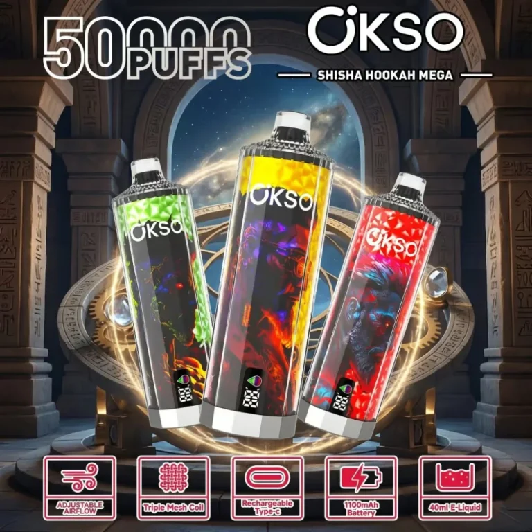 OKSO Shisha Hookah Mega 50000 wholesale – buy in bulk from Euro Vapes Germany
