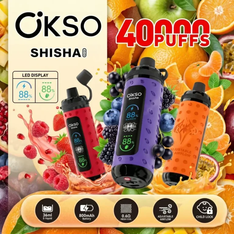 OKSO Shisha Max 40000 wholesale – buy in bulk from Euro Vapes Germany