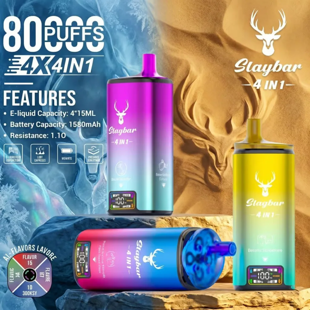 Stag Bar 80K 4-in-1 wholesale – buy in bulk from Euro Vapes Germany