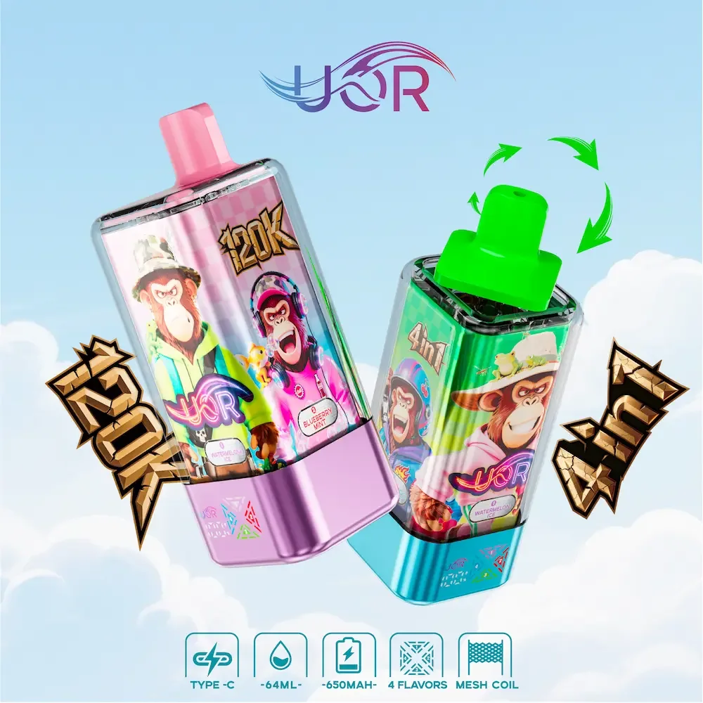 UOR Crystal 120K 4-in-1 10-Pack wholesale – buy in bulk from Euro Vapes Germany