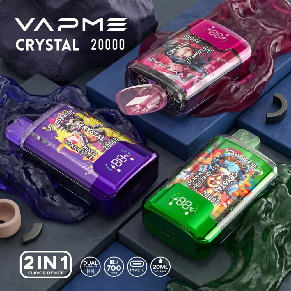 Vapme Crystal 20K Double Flavour wholesale – buy in bulk from Euro Vapes Germany