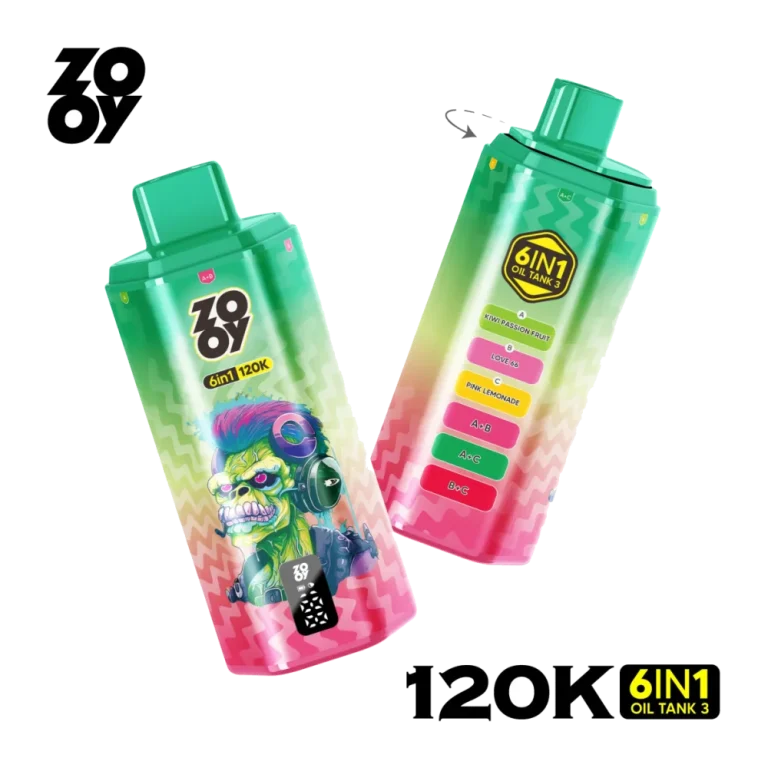 ZOOY 120K 6-in-1 wholesale – buy in bulk from Euro Vapes Germany