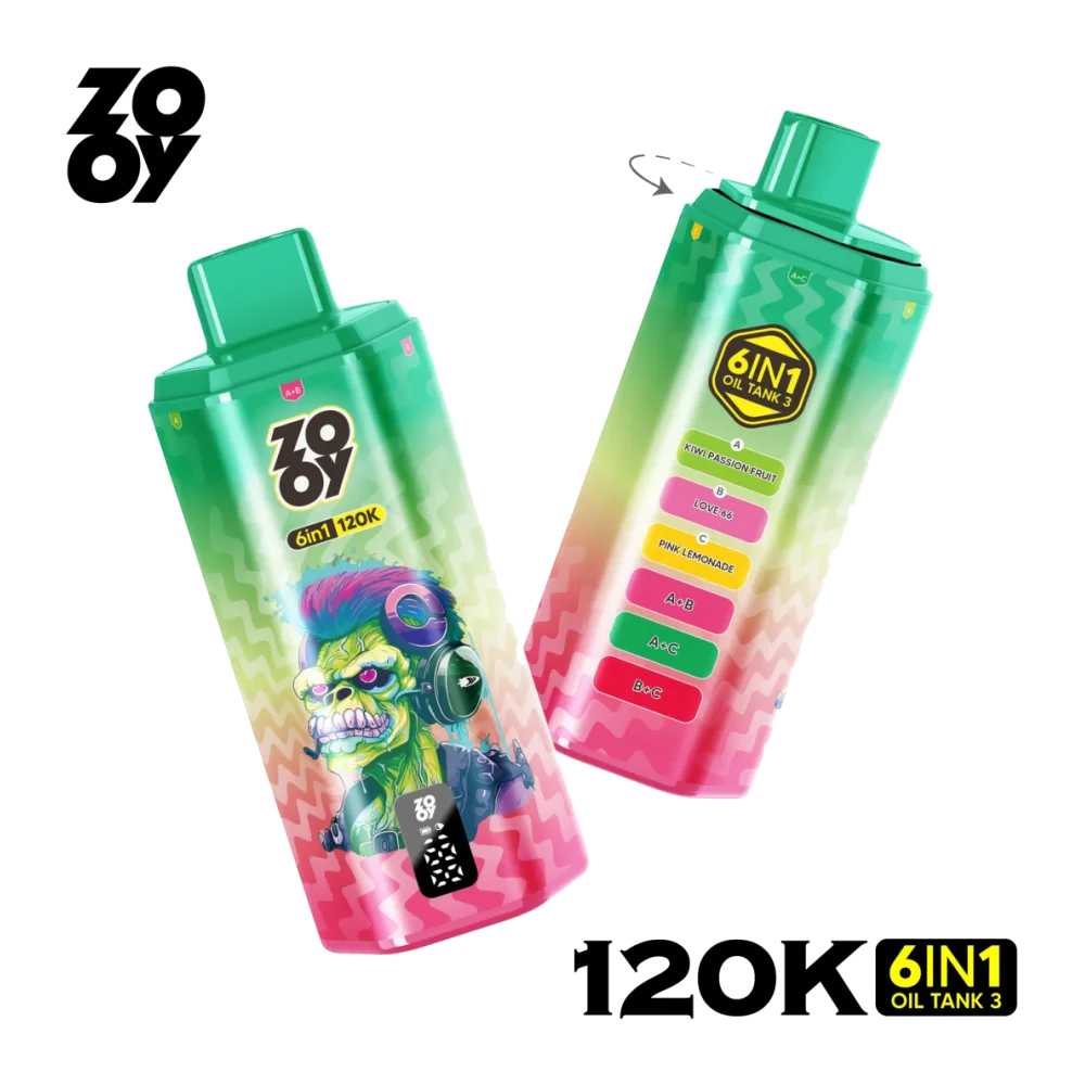 ZOOY 120K 6-in-1 wholesale – buy in bulk from Euro Vapes Germany